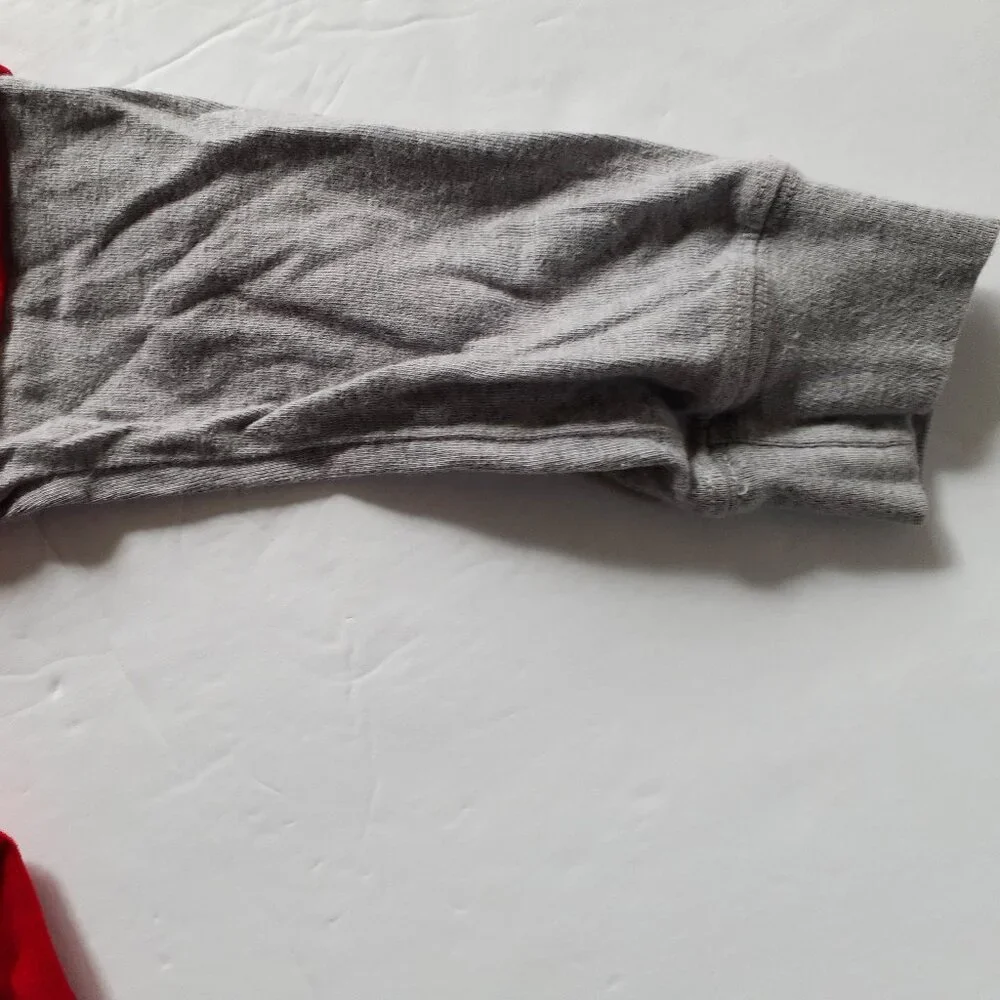 Carter's Boys T-Shirt Red Gray Long Sleeve Record Breaker 4T